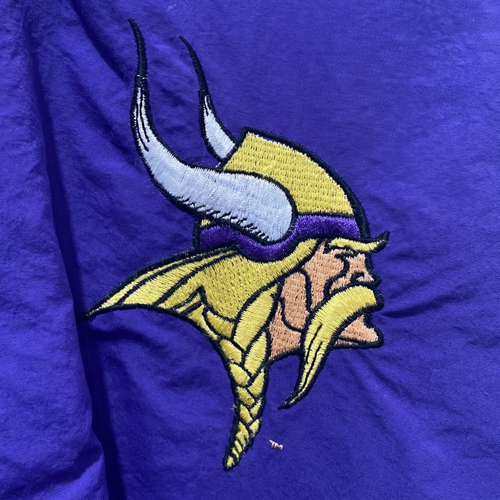 Starter Vintage Team NFL Minnesota Vikings Button Snap Jacket - Picture 3 of 14